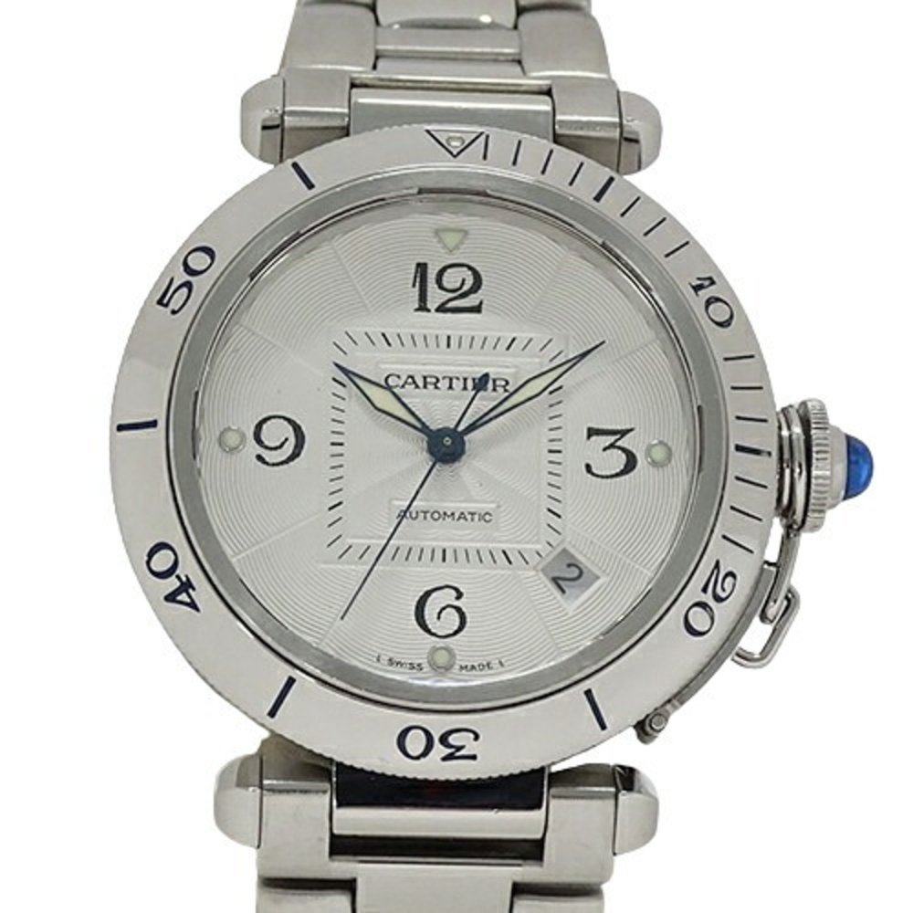 Cartier Watch Men's Convex Grid Date Automatic AT Stainless Steel SS W31059H3... - Picture 2 of 16